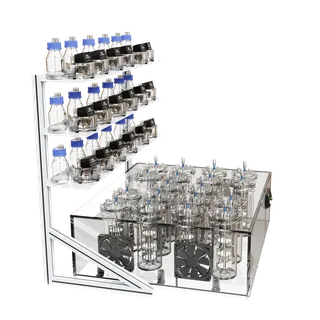 Conjunto de biodigestores de bancada